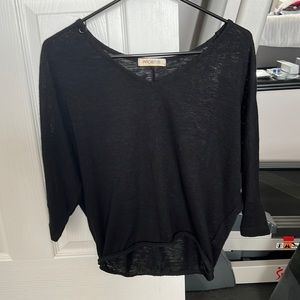 Arden b sheer 3/4 length sleeve top